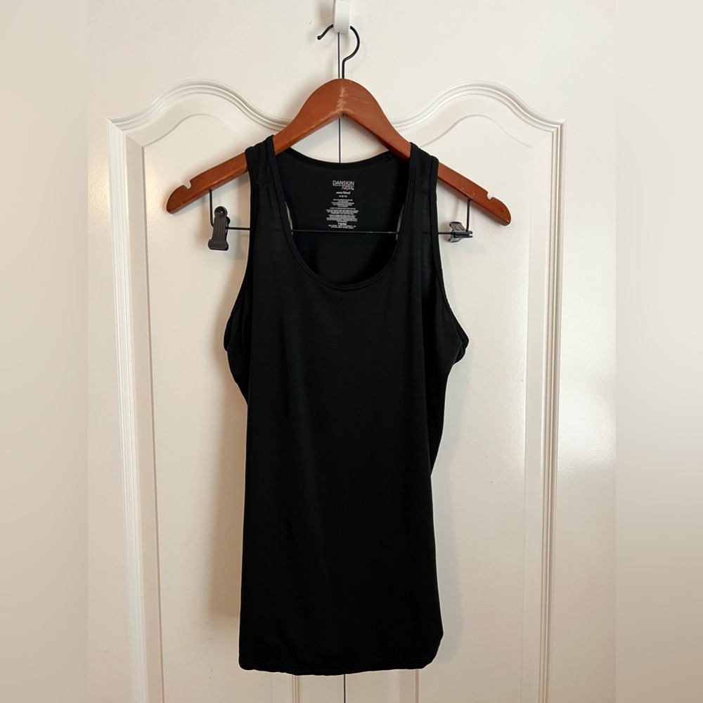 Danskin Now Semi Fit Medium 8-10 Women’s Black Sleeveless Tank Top